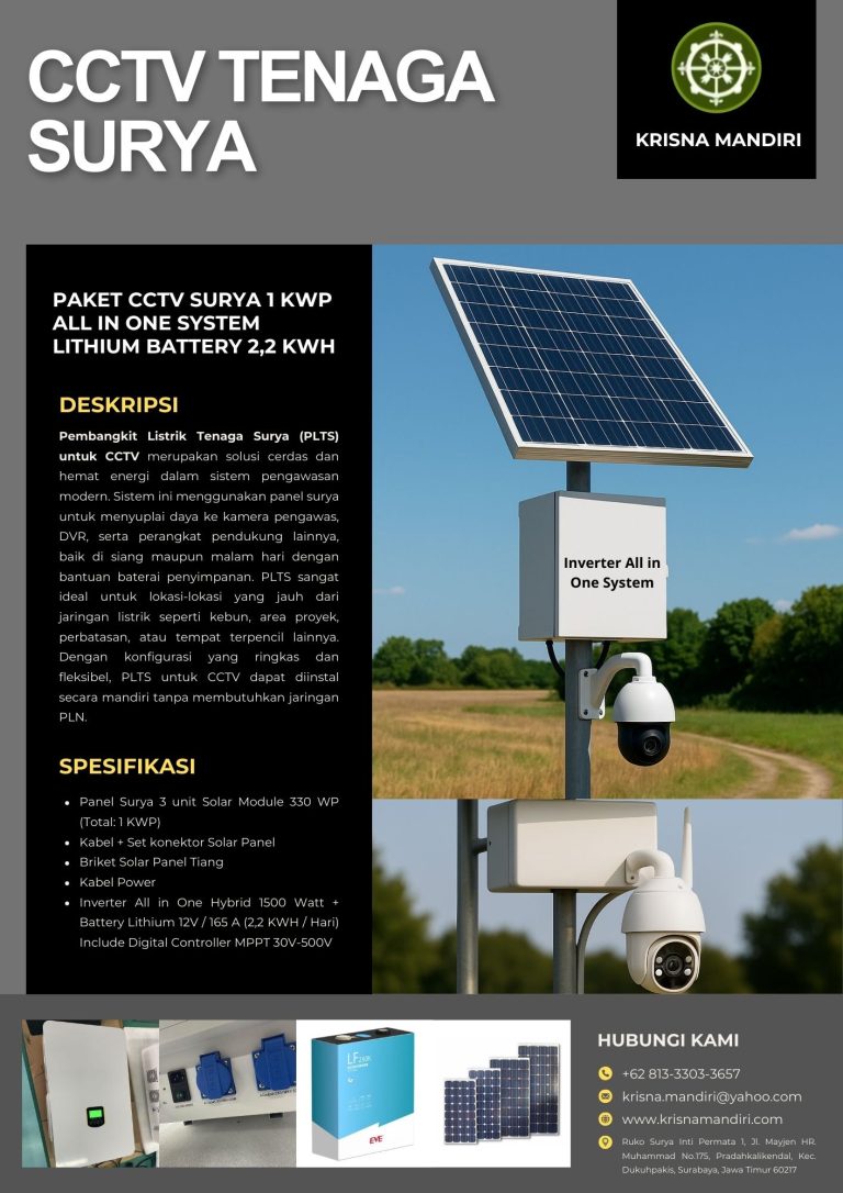 CCTV Tenaga Surya 1 KWP