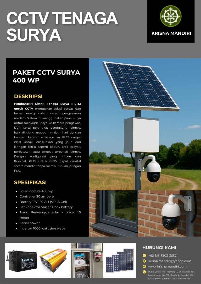 CCTV Tenaga Surya 400 WP