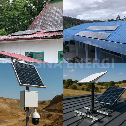 PLTS Atap 600WP: Solusi Listrik Mandiri untuk CCTV dan Internet