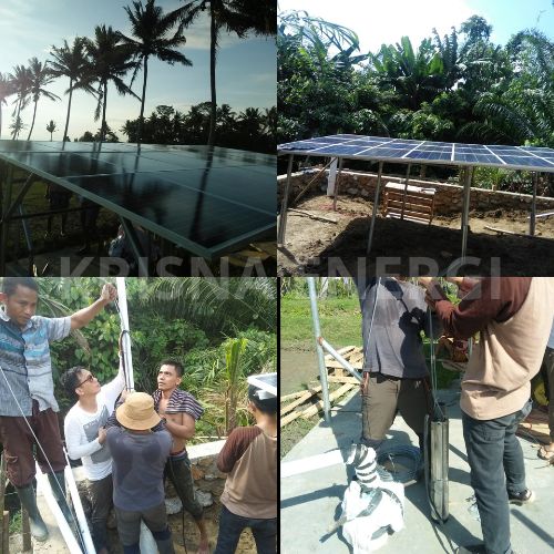 Pompa tenaga surya desa