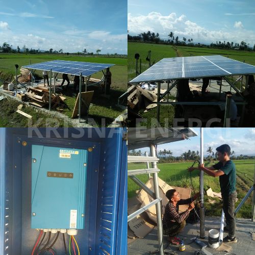 Pompa tenaga surya untuk sumur bor dan sungai